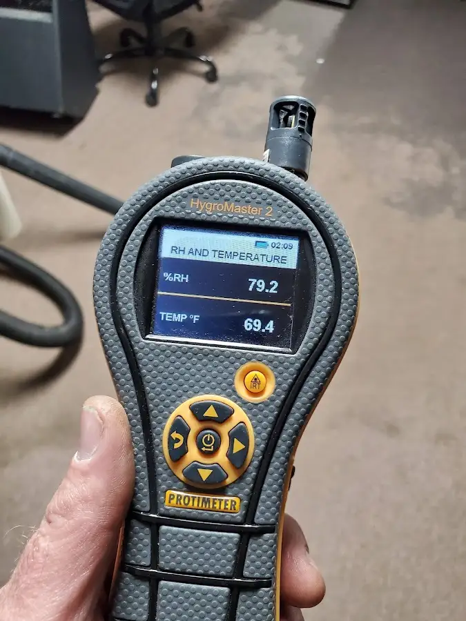 Moisture meter humidity assessment for Fire & Smoke Damage Restoration in Plainview